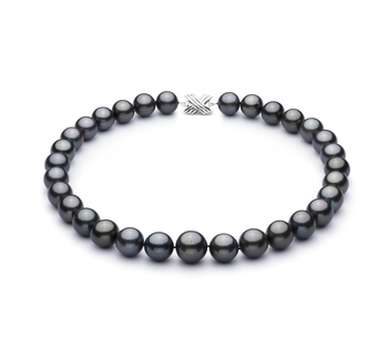 13.1-16mm taitiano Colar em Preto