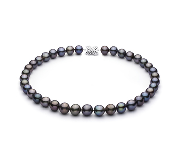 11.1-12.9mm taitiano Colar em Multicolorido