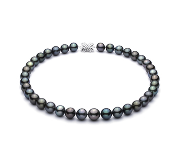 11.1-14.6mm taitiano Colar em Multicolorido