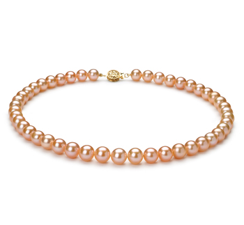 8.5-9.5mm Água doce Colar em Rosa