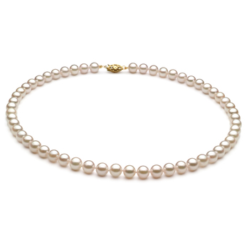 6-7mm Akoya Chinês Colar em Branco