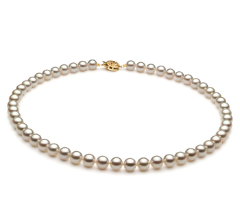 6.5-7mm Akoya japonesa Colar em Branco