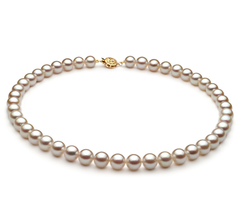 8.5-9mm Akoya japonesa Colar em Branco
