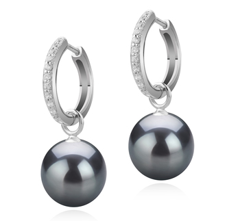 10-11mm taitiano Conjunto de brincos em Rosalind Preto