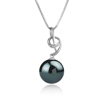 11-12mm taitiano Pingente em Sofie Preto