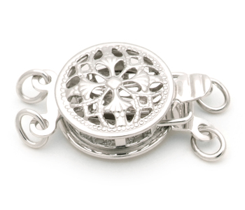 Fecho em Sussex - Ouro Branco 14k