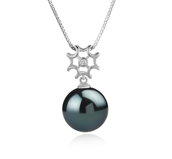 11-12mm taitiano Pingente em Tatiana Preto