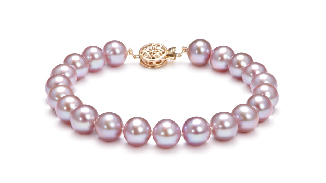 View Pulseira de pérolas de água doce lavanda collection