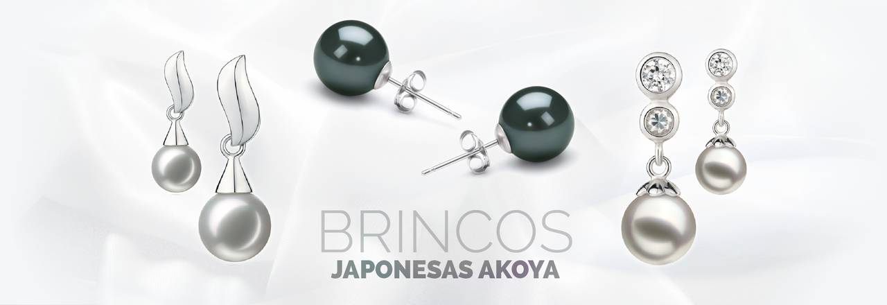 PearlsOnly Brincos Akoya Japoneses