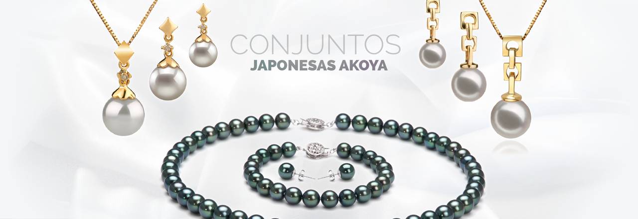 PearlsOnly Conjunto Akoya Japonês