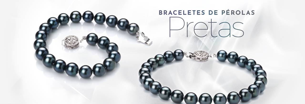 PearlsOnly Pulseiras Pérola Negra