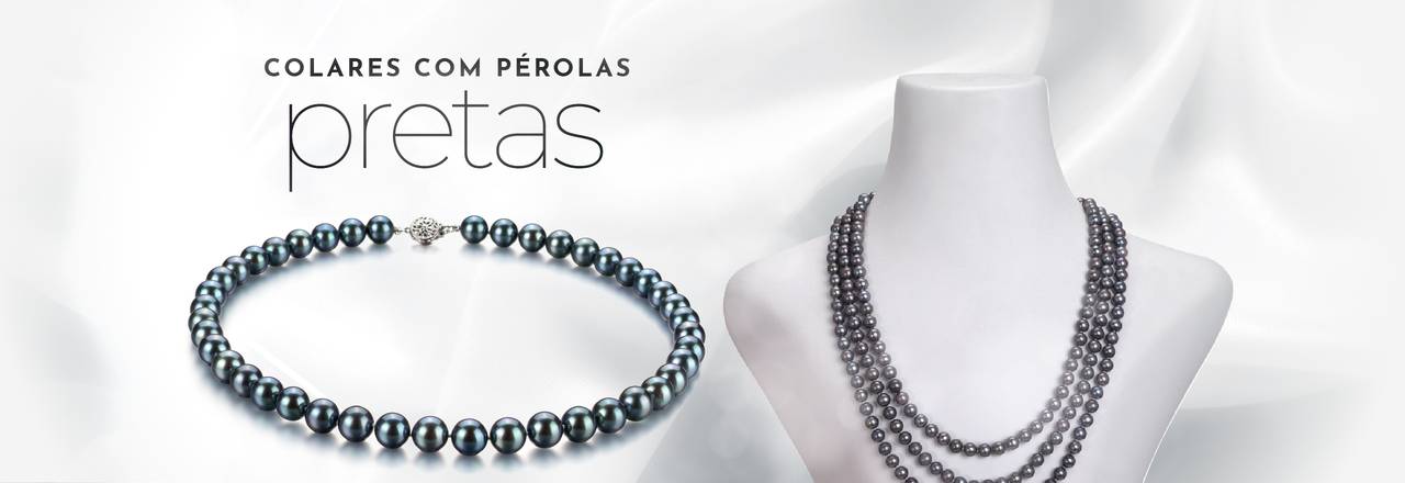 PearlsOnly Colares de Pérolas Negras