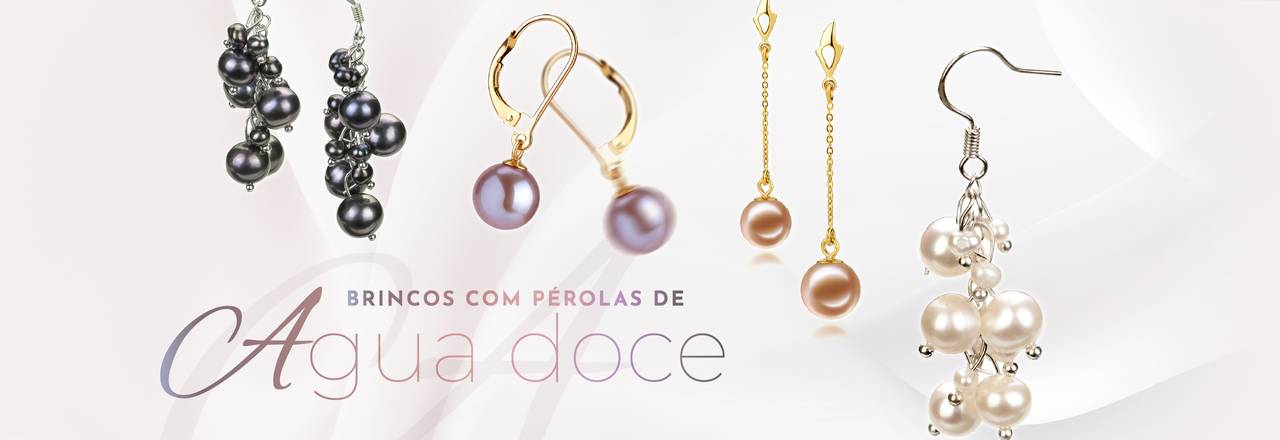 PearlsOnly Brincos de pérolas de água doce