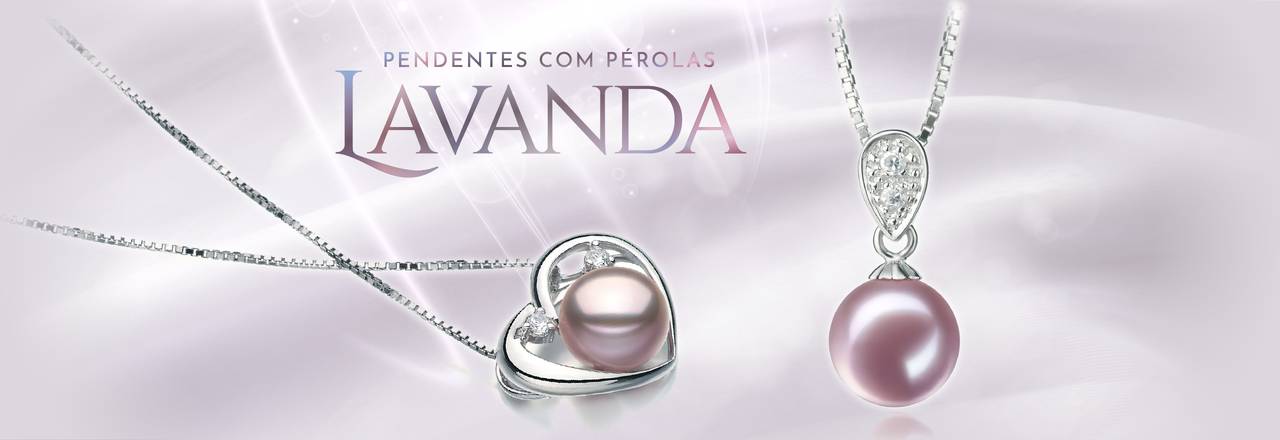 PearlsOnly Pingentes de pérolas lavanda