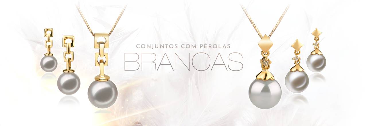 PearlsOnly Conjuntos de pérolas brancas